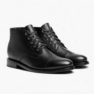 Thursday Boots Cadet Men's Chukka Boots Black | AU7641920