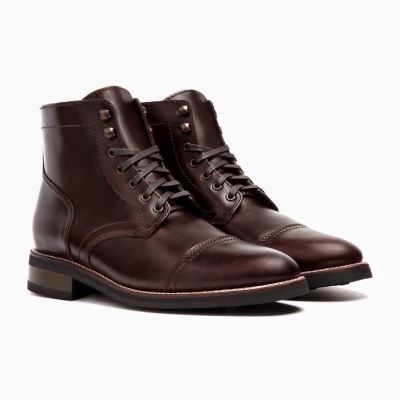 Thursday Boots Captain Men's Lace-Up Boots Brown | AU3529814