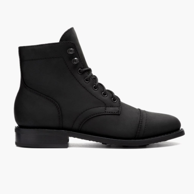 Thursday Boots Captain Women's Lace-Up Boots Black | AU7105684