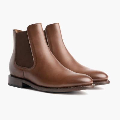 Thursday Boots Cavalier Men's Chelsea Boots Brown | AU8043167