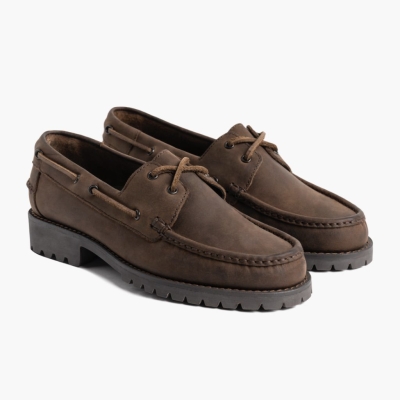 Thursday Boots Handsewn Men's Loafers & Boat Shoes Brown | AU5319640