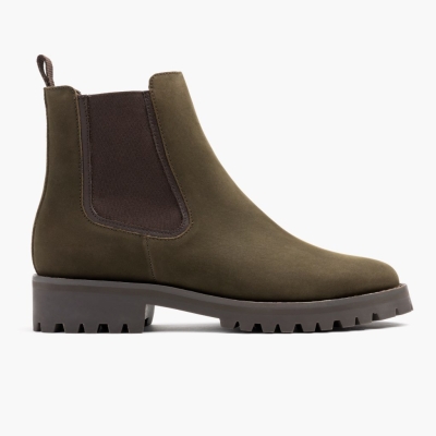 Thursday Boots Legend Women's Chelsea Boots Olive | AU9847632