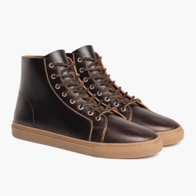 Thursday Boots Premier Men's High Top Sneakers Brown | AU7203185