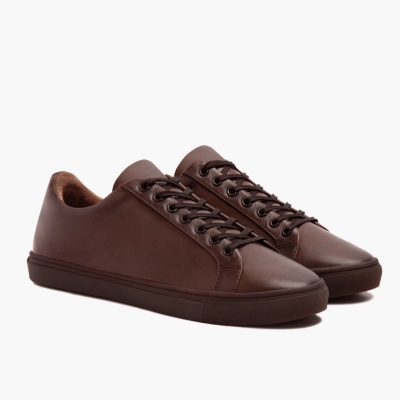 Thursday Boots Premier Men's Low Top Sneakers Brown | AU7941562