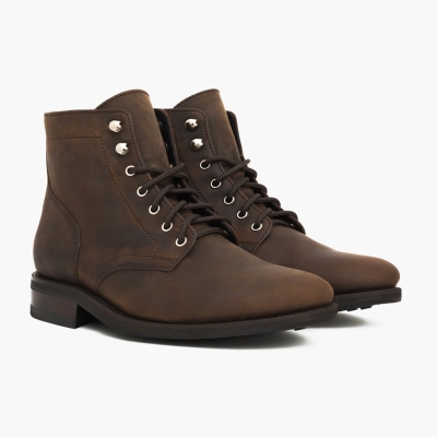 Thursday Boots President Men's Lace-Up Boots Brown | AU9236105