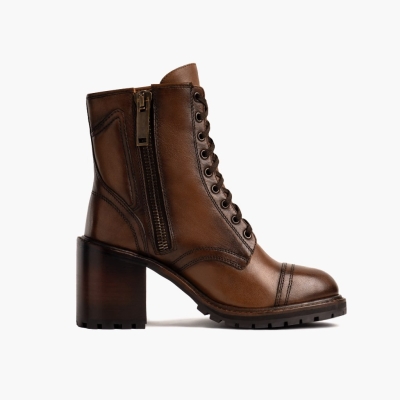 Thursday Boots Rebel Women's High Heel Boots Brown | AU1934265