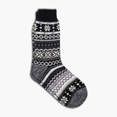 Thursday Boots Sodello Norwegian Women's Socks Black | AU6759324