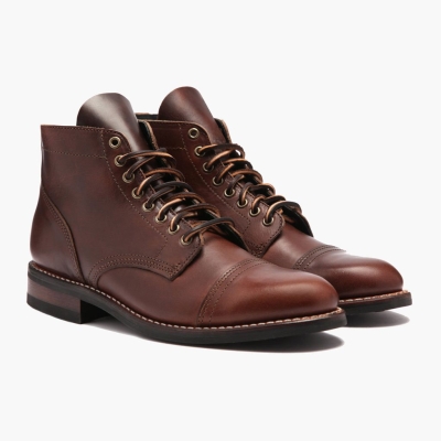 Thursday Boots Vanguard Men's Lace-Up Boots Brown | AU1429586